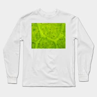 Magnolia leaf under the microscope Long Sleeve T-Shirt